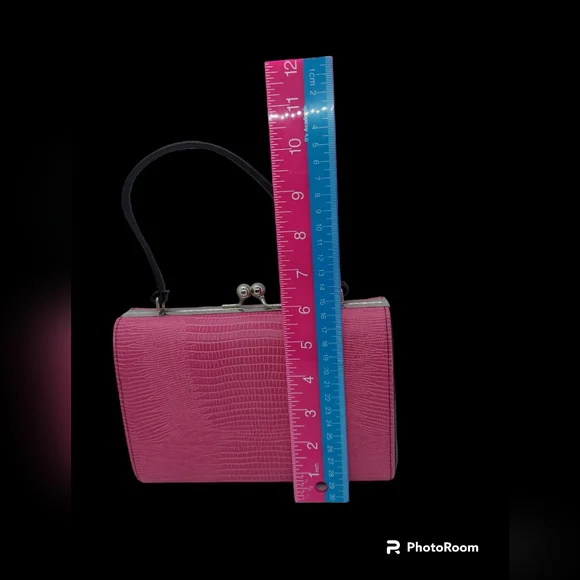 Unbranded Pink Textured Small Handbag - Picture 6 of 8